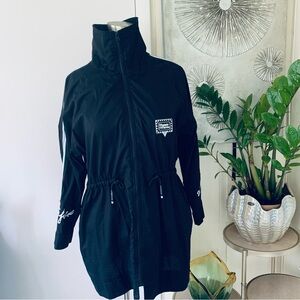 NWOT Flamar black cotton zip up jacket size L (46)